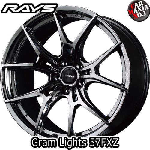 【5/10(金)限定！ポイント最大35倍！】RAYS(レイズ) グラムライツ 57FXZ 18×7.5J 50 5/100 カラー：SNJ 18インチ 5穴 P.C.D100 FACE-1 ホイール新品1本 gram LIGHTS