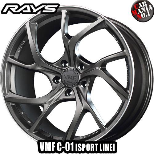 楽天カーマニアNo.1RAYS（レイズ） VMF C-01 20×9.0J +37 5/114.3 カラー：MK （SPORT LINE） 20インチ 5穴 P.C.D114.3 FACE-2 ホイール新品1本 VERSUS MODE FORGED 鍛造1ピース