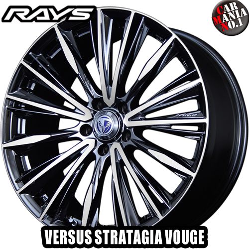 【5/25(土)限定！ポイント最大34倍！】18×7.0J 48 5/114.3 RAYS(レイズ) ベルサス ストラテジーア ヴォウジェ. カラー：DR 18インチ 5穴 P.C.D114.3 ホイール新品1本 RAYS VERSUS STRATAGIA VOUGE.