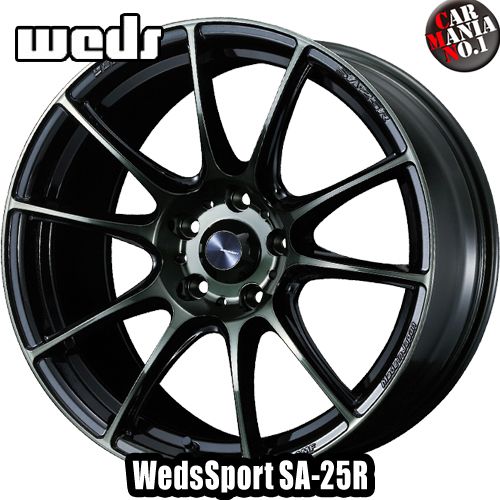 Weds(ウェッズ) ウェッズスポーツ SA-25R 18×7.0J 47 5/114.3 カラー：WBC 18インチ 5穴 P.C.D114.3 ホイール新品1本 WedsSport