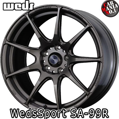 【4本セット】 Weds(ウェッズ) ウェッズスポーツ SA-99R 18×8.5J 35 5/114.3 カラー：EJ-BRONZE 18インチ 5穴 P.C.D114.3 FACE：M ホイール新品4本 WedsSport