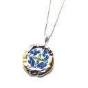 【工房限定オリジナル商品】他にはありません。縁金彩唐草模様。磁器婚式・プレゼントに最高!伊万里焼ペンダント。【楽ギフ_包装選択】【楽ギフ_メッセ入力】