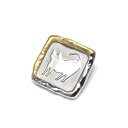 伊万里焼ブローチ。金・プラチナ縁取り猫。【工房限定オリジナル商品】他にはありません。プレゼントにも最高!【楽ギフ_包装選択】【楽ギフ_メッセ入力】
