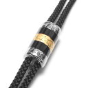 【工房限定オリジナル商品】伊万里焼ループタイ メンズ・レディース黒色ベースに金やプラチナを焼付けたデザインが光る。メンズ・レディースループタイロング ネックレス
