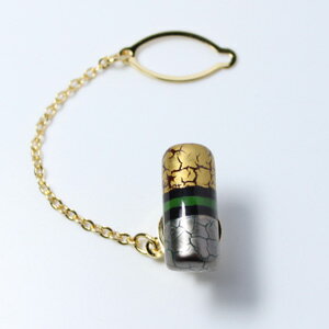 【工房限定オリジナル商品】メンズ伊万里焼タイタック。黒ベースに金やプラチナを焼付けた重厚感ある作品。外国人お土産やプレゼントに最高!【楽ギフ_包装選択】【楽ギフ...