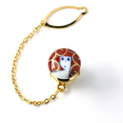 メンズ伊万里焼タイタック。赤絵人形柄が人気【工房限定オリジナル商品】他にはありません。外国人お土産やプレゼントに最高!【楽ギフ_包装選択】【楽ギフ_メッセ入力】