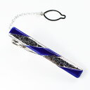 メンズ伊万里焼ネクタイピン。瑠璃色 プラチナ 焼付け 気品ある作品。【工房限定オリジナル商品】外国人お土産・プレゼント結婚20周年 磁器婚式【楽ギフ_包装選択】...