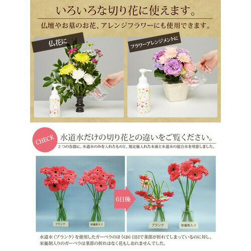 お花が長生きする栄養剤 ポンプ式切り花　栄養剤　フラワーアレンジ　お花