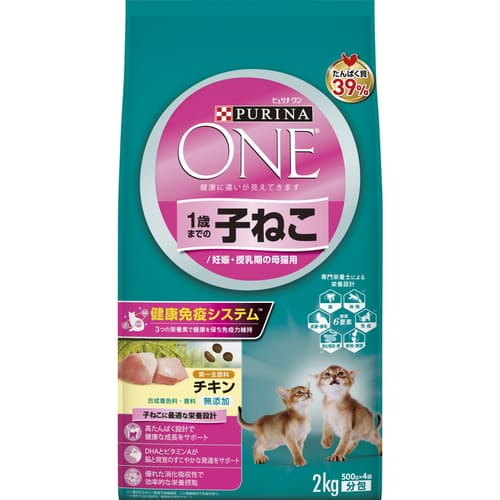 樂天商城 - ピュリナワンキャット 1歳までの子ねこ用／妊娠・授乳期の母猫用 チキン 2kgピュリナワン キャット 猫 ネコ 子ねこ 仔猫 成長期 妊娠期 授乳期 ドライ かりかり 総合栄養食 フード 高タンパク