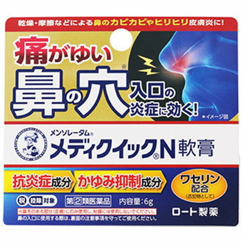 【第(2)類医薬品】メンソレータム メディクイックN 軟膏 6g[指定第2類医薬品] 1