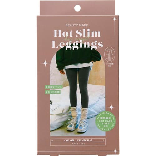 BEAUTYMADE あったかスリムレギンス CHARCOALあったかスリムレギンス