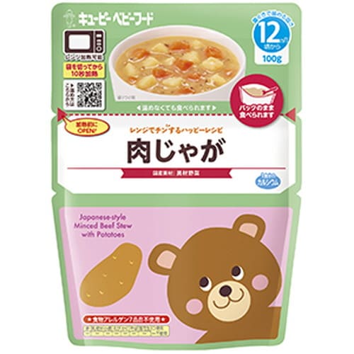 乐天商城 - キユーピー MA-14 レンジでチンするハッピーレシピ 肉じゃが 100gキューピー ベビーフード