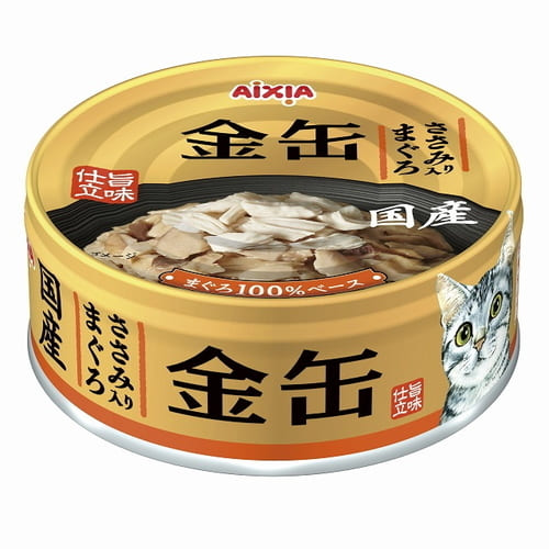 樂天商城 - 金缶 ささみ入りまぐろ 70gアイシア 猫 猫缶 一般食 キャットフード ウェットフード フード