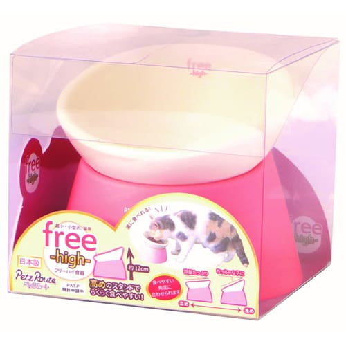 乐天商城 - フリーハイ食器 1個ペッツルート ペット 犬 ドッグ フードボール 食器 餌皿 足つき 高さがある