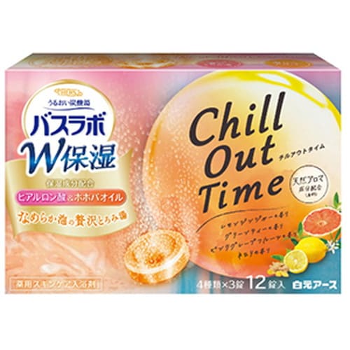 HERSバスラボ W保湿 Chill Out Time 12錠入 医薬部外品白元アース 炭酸湯 風呂 バス 入浴剤