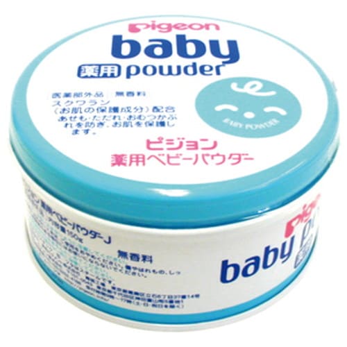 【ポイント5倍】楽天お買い物マラソンピジョン ベビーパウダー 薬用・ブルー缶 パフ無し 150gpigeon baby powder