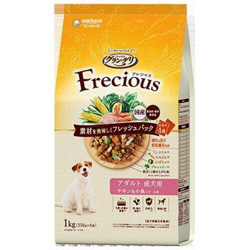 乐天商城 - グラン・デリ Frecious(フレシャス) アダルト成犬用 チキン＆小魚入り 1kgペットフード 栄養