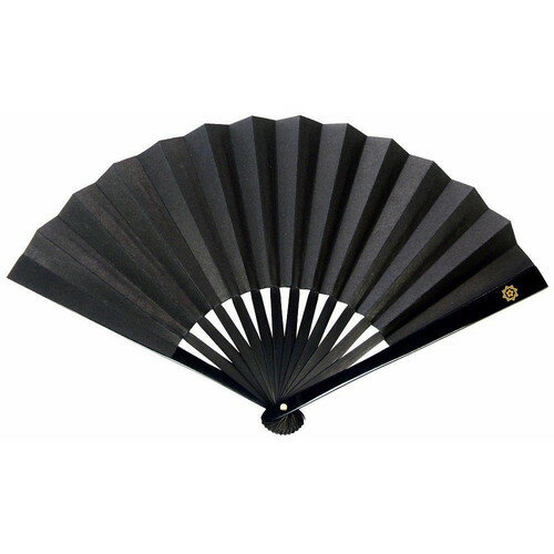 Rakuten - 鉄扇8寸/黒坂本龍馬 家紋入 TS-B龍馬(全長24cm)てっせん