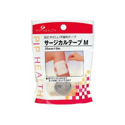 ピップ サージカルテープ Mサイズ 25mm×9m テープ 低刺激 透湿性