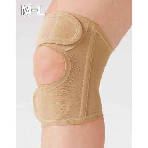 ウォーキングサポーター 膝用 1枚 ベージュ M～L膝サポーター ひざ用 ウォーキング スポーツ 薄手 負担軽減