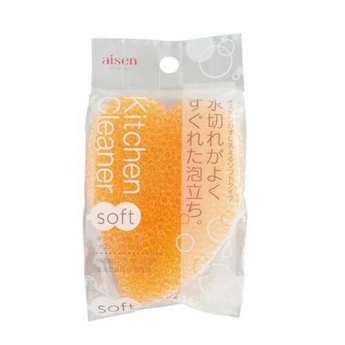 商品名 アイセン キッチンクリーナー ソフト オレンジ 内容量 1個 商品説明 ●キズをつけずに洗えるソフトタイプのキッチンスポンジです。※メーカーの都合により、パッケージ・仕様等は予告なく変更になる場合がございます。 サイズ W80×D35×H140mm 材質 ナイロン不織布(特殊粒子加工)、ポリウレタンフォーム 注意事項 【使用上の注意】・本来の用途以外は使用しない。・火のそばや高温になる場所には置かない。ご使用後はよく洗い、水気を切って乾かしておいてください。・あまり強くこすりすぎますとキズをつける場合がありますのでご注意ください。・熱い鍋等は洗わないでください。・アルカリ性洗剤や漂白剤のご使用はお避けください。 備考 ※パッケージデザイン等は予告なく変更されることがあります。 ※メーカー都合により商品のリニューアル・変更及び原産国の変更がある場合があります。 区分 日用品 製造国・原産国 日本 製造販売元 株式会社アイセン JANコード 4901105127639 広告文責・販売事業者名:株式会社ビューティーサイエンス TEL 050-5536-7827