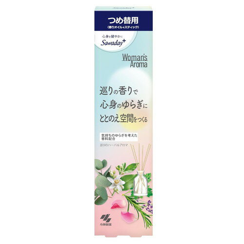 乐天商城 - 小林製薬 Woman’s Aroma ウーマンズ アロマ 巡りのハーバルアロマ つめ替用 70mL