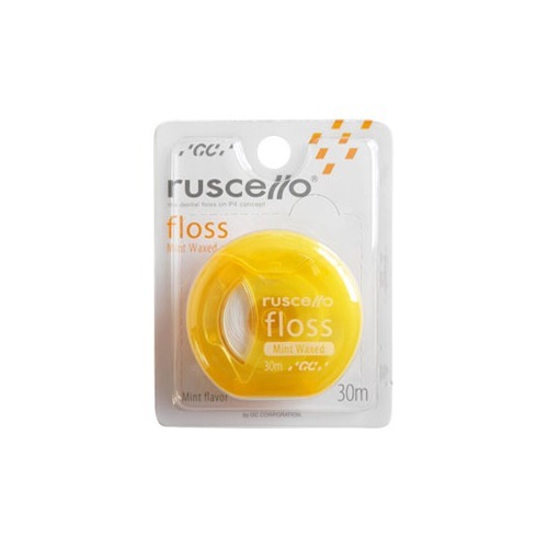 ルシェロ フロス ミントワックス イエロー 30mルシェロRuscello floss mint wax yellow 30 m