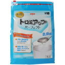 商品名 トロミアップパーフェクト 2.5kg 商品詳細 内容量：2.5kg※飲み物などにトロミをつけることによって飲み込みやすくするトロミ調整食品です。 商品説明 「トロミアップパーフェクト 2.5kg」は、飲み物などにトロミをつけることによって飲み込みやすくするトロミ調整食品です。透明で無味無臭なので飲み物におすすめです。時間が経っても安定したトロミが維持できます。 使用方法 ●飲み物の場合水・お茶などに、よくかき混ぜながら素早く「トロミアップパーフェクト」加えていきます。溶解後、30秒-2分でトロミがつきます。●食べ物の場合細かくきざんだ食べ物には、水やお湯でトロミを作って加えます。ミキサー食に使用する場合は、本品と食材を一緒にミキサーにかけます。●トロミの目安水・お茶に溶かした場合(150mlあたり(目安：コーヒーカップ、ティーカップ))*フレンチドレッシング状：0.75g(小さじ1/2)*とんかつソース状：1.5g(小さじ1)*ケチャップ状・・・3.0g(小さじ2)・数回に分けて加えるとダマができます。あらかじめ小さじ2杯分をはかり取ったものを一度に加えるのがコツです。・計量の目安：市販の小さじ1杯分は約1.5gです。●ご使用上のポイント●1.トロミをつけたい飲み物や食品に、スプーンなどでよくかき混ぜながら素早く加え、そのまま30秒程よくかき混ぜてください。特に熱い飲み物や、はじめからトロミのあるものは、ダマができやすいので注意してかき混ぜてください。 2.溶解後、30秒-2分でトロミがつきますが、加える食品の種類、温度、量によってトロミが安定するまで時間がややかかる場合もあります。入れすぎると、トロミがつきすぎて飲み込みにくくなることがありますので、十分にご注意ください。 3.飲み込みやすいトロミには個人差があります。「トロミの目安」を参考にして加え、トロミの状態を確認してからお召し上がりください。4.トロミがつきすぎた場合は、同じ飲み物を加えることによってうすめることができます。また、トロミが足りない場合は、強めにトロミをつけたものを混ぜることによって調整することができます。 ○スライドジッパーご使用方法○1.赤いつまみを動かします。2.内側の封(透明な部分)に左右に引っ張りながら押し開きます。3.乾いたスプーンにて中身を取り出してください。4.ご使用後はジッパー部分の粉末を取り除いてからお閉めください。※袋から直接振り入れると、ジッパー部分に粉が詰まり、閉まらなくなることがありますので、スプーンでの取り出しをおすすめします。 使用上の注意 ●開封時および内容物を取り出す時には、切り口で手を傷つけないよう注意してください。●喉を詰まらせる恐れがありますので、粉末をそのまま口に入れないでください。●本品は多量に加えたり、一度にトロミをつけた食品に再度添加した場合で、ダマが生じた際は必ず取り除いてください。●市販の計量スプーンは、容量にばらつきがあることがあります。●調整後、飲食される前に必ず食べやすいトロミであるかどうかをご確認ください。●熱い食品や飲み物にトロミをつけて召し上がる際には温度を確認してください。●本品を摂りすぎると体調や体質によりお腹がはったり、ゆるくなる場合があります。このような場合は使用量を減らしてください。●飲み込みに重度の障害がある方は、ご使用の前に医師・歯科医師・栄養士等にご相談ください。●本品を使用することで、誤って飲み込むことが、確実に防げるものではありません。●調整後は、なるべく早めにお召し上がりください。●濃厚流動食のような液体やたんぱく質の多い液体は、トロミがつくまで時間がかかります。●品質管理には万全を期しておりますが、開封時に色、におい、味などに異常がみられた場合は使用しないでください。 ご注意 ●本製造施設では、卵、乳、小麦、そば、落花生、えび、かにを含む製品を製造しております。 保存方法 ●直射日光、高温・多湿を避け、常温で保存してください。 保管上の注意 ●お子様の手の届かないところに保管してください。●開封後は吸湿しやすいので、できるだけ早くお使いください。 お問い合わせ先 日清オイリオグループ株式会社 お客様相談窓口：0120-016-024 その他 原材料 デキストリン 増粘剤(増粘多糖類、CMC) 栄養成分表示 100gあたり エネルギー 230kcal たんぱく質 0.3-1.0g 脂質 0.0g 糖質 53.3g 食物繊維 35.3g ナトリウム 1600mg カリウム 131mg JANコード 4902380181064 販売元 日清オイリオグループ 介護 &gt; 介護食品 &gt; トロミアップパーフェクト 2.5kg広告文責・販売事業者名:株式会社ビューティーサイエンスTEL 050-5536-7827※一部成分記載省略あり