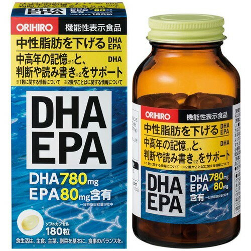 オリヒロ DHA EPA 180粒ORIHIRO DHA EPA 180tablets