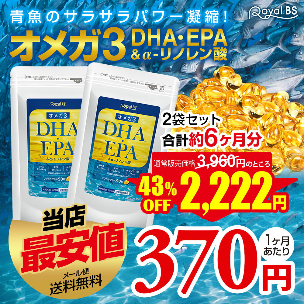 オメガ3 DHA ・ EPA&α-リノレン酸 まとめ買い 2個セット送料無料 業務用 大容量 Ro...
