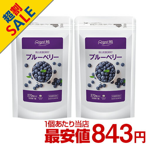 ブルーベリー 約6ヵ月分目のサプリ パソコン スッキリ アントシアニン 送料無料 サプリメント 健康 RoyalBS 日本製