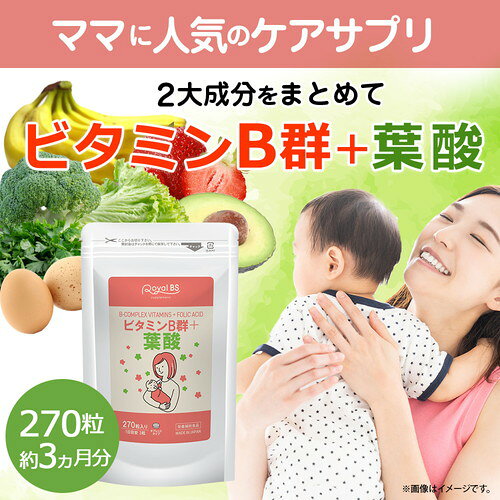 ビタミンB群+葉酸 270粒送料無料 業務用 大容量 Royal BS サプリ サプリメント 葉...