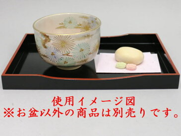 【茶器/茶道具（会席道具）　点心盆・干菓子器】　五重盆（抹茶盆）　掻合塗り　木製　【smtb-KD】