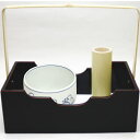 【茶器/茶道具 煙草盆セット(莨盆セット)】 竹手付煙草盆3点セット (煙草盆 長四方・火入・灰吹)