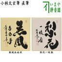【茶器/茶道具 色紙】 直筆 薫風自南来又は梨花一枝春 小林太玄筆