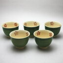 〇【湯のみ(湯呑み・湯飲み)/汲み出し(汲出し)】 萩桜 5客セット 武村利祥作