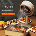 【2024 新登場】卓上レンジフード 交換用活性炭シート 2段階風量調節 卓上吸煙機(卓上でにおい・油・煙がとれる 湯気がとれる)USB充電式 125°調節可能 水洗い可 低騒音 換気扇 移動可能 3000mAh 卓上小型換気扇 家庭用換気扇 屋内バーベキュー、鍋、キッチンの換気に