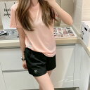 夏服 レディース Tシャツ 半袖 上下2点セットポケット付き セットアップ ゆったり おしゃれ ジャージ 上下 スウェット 服 トップス ハーフパンツ ショート...