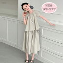 送料無料 韓国子供服 女の子 セットアップ レジャー 夏服 普段着 通学着 キッズ 半袖シャツ+スカート 2点セット 子ども服 イベント パーティー 誕生日 着...