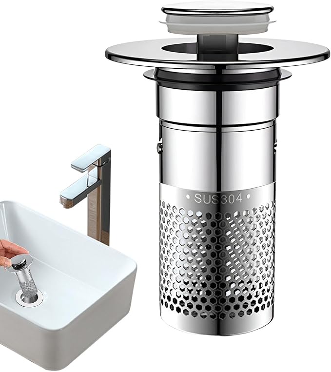 シンク ゴミ受け ヘアキャッチャー 排水溝まるごとキャッチャー バスルームシンクストッパーヘアキャッ..