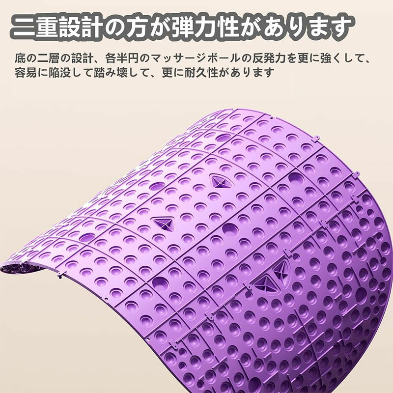 足裏マッサージ 足ツボ押し 足つぼマット 円形 足マッサージパッド 足ツボマット 磁石付き 足用指圧マット セパレートタイプ 自由に組み立て可能 フットマッサージマット 指圧板運動マッサージ 足のリラックス用 足弓圧力パッド