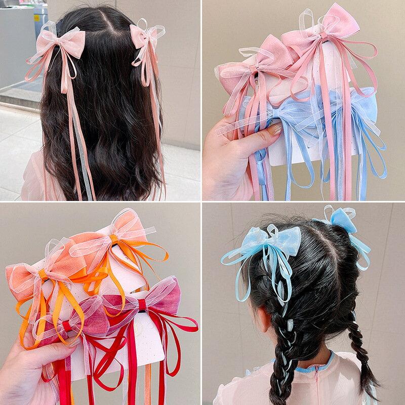 【送料無料】姫系髪飾り プリンセスヘアピン リボン 蝶結び 可愛い お姫様 ヘアアクセサリー 女の子 子..