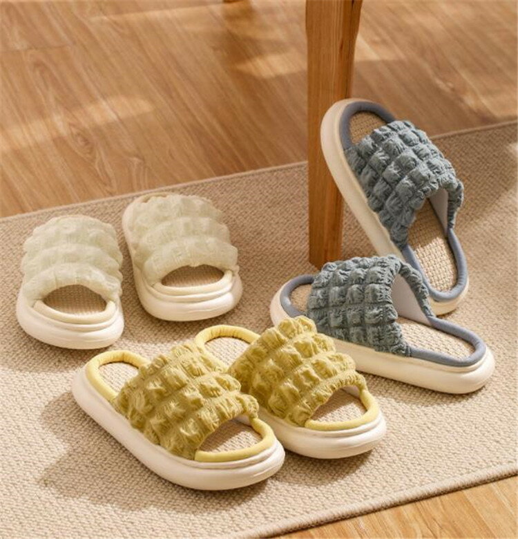 Imeiライフスタイルのスリッパ おしゃれ 夏用 22～25cm サンダル レディース 厚底 ヒール4cm ルームシューズ 静音 柔らかい 洗える 靴 シューズ 室内 屋外 軽量 定番 通気 女性用 浴室スリッパ 可愛い 滑り止め 疲れない 通販 春 夏 秋 冬 普段使い 滑り止め 疲れない｜アングル3