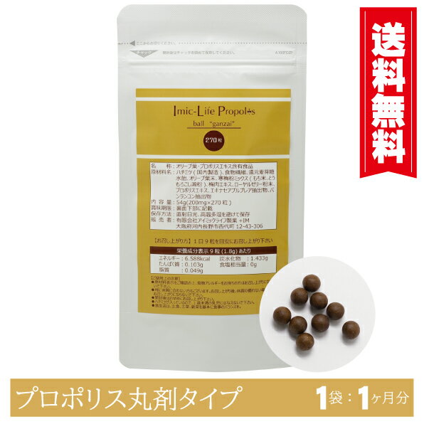 ★訳あり商品（賞味期限2022年9月）50％割引中★【プロポリス（丸剤タイプ）：1袋1ヶ月分】