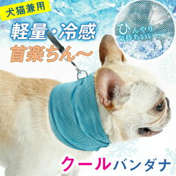 【2枚セット】クールバンド クールバンダナ クールネック ネッククーラー ペット用 暑さ対策 犬用 猫用 熱中症対策 首ひんやり 冷感タオル 冷却 首冷やす つめたい スヌード スカーフ 小型犬 中型犬 大型犬 かわいい 散歩 犬服