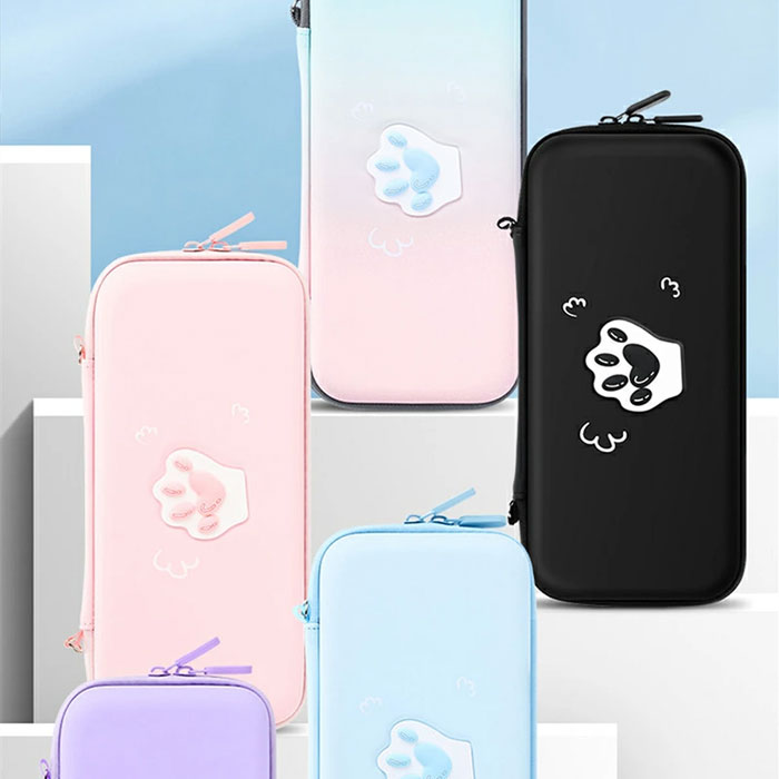 Nintendo Switch ケース 可愛い Switch有機ELモデルケース ニンテンドー スイッチ ケース ネコ かわいい カバー 耐衝撃 ケース switch oled 対応 switch 有機ELモテル対応 Nintendo Switch対応 収納ケース 収納バッグ