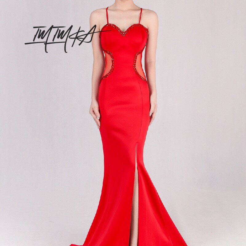 マーメイドドレス パーティードレス イブニングドレス レディース ワンピース ドレス スリット キャバドレス ロングドレス キャバ嬢 タイト 着痩せ セクシー キャミソール 忘年会 結婚式 演奏会 二次会 お呼ばれ 発表会 披