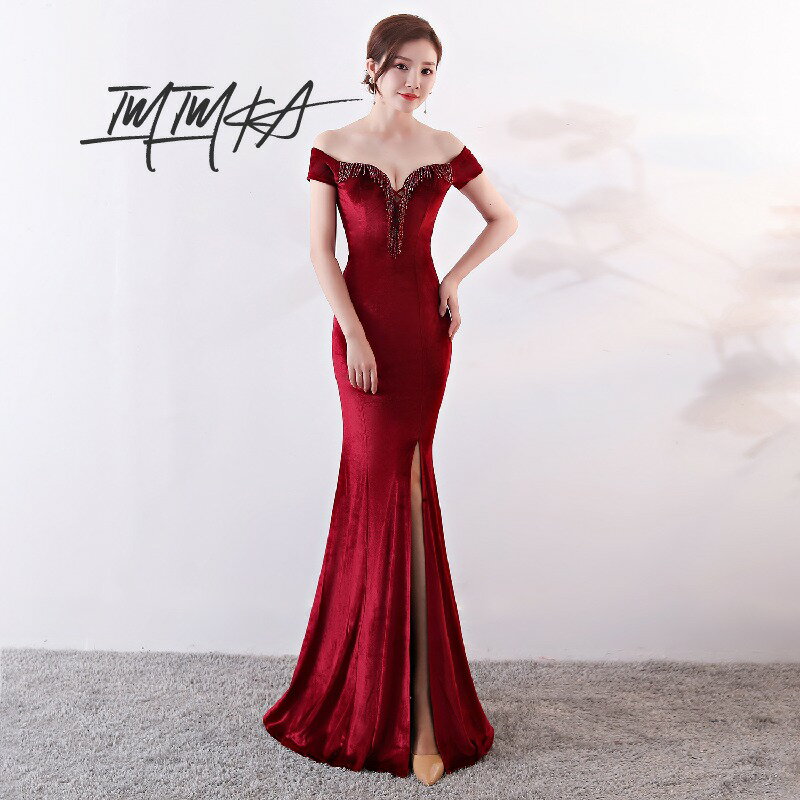 マーメイドドレス パーティードレス イブニングドレス レディース ワンピース ドレス スリット キャバドレス ロングドレス Vネック キャバ嬢 タイト 着痩せ セクシー 忘年会 結婚式 演奏会 二次会 お呼ばれ 発表会 披露宴 コンサート 大きいサイズ 胸パッド