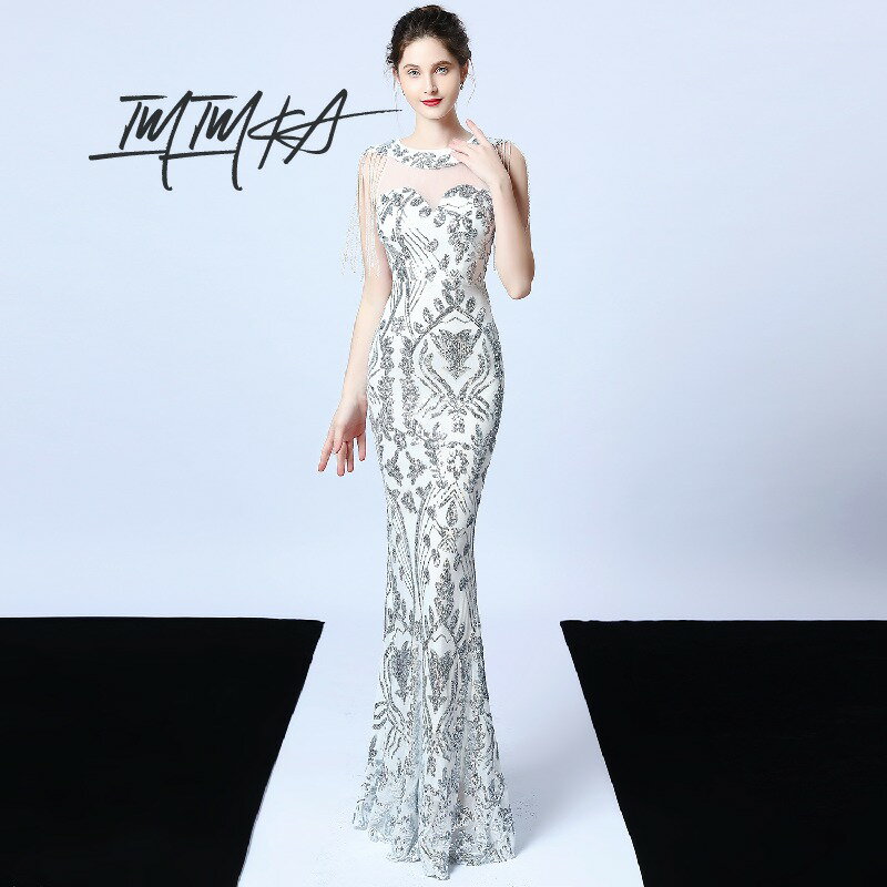 マーメイドドレス パーティードレス イブニングドレス レディース ワンピース スパンコール キラキラフレア キャバドレス ロングドレス ロング丈 キャバ嬢 タイト 着痩せ セクシー 忘年会 結婚式 演奏会 二次会 お呼ばれ 発表会 披露宴