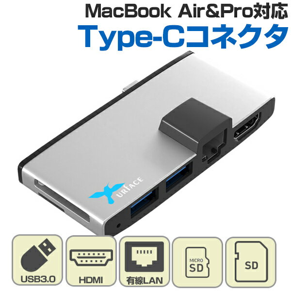 Docking USB3.0 Hub & Reader & HDMI & LAN for LAPTOPType-C³бΥΡPC䥿֥åPCбޥUSBHDMILANϥ֥ץMacBookۥ꡼˺ŬMacBookMacBook AirMacBook ProiMacΡȡǥȥåס֥åPC֥ƥ